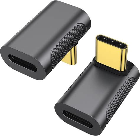 Amazon AuviPal USB C Right Angle Adapter 2 Pack 90 Degree USB C