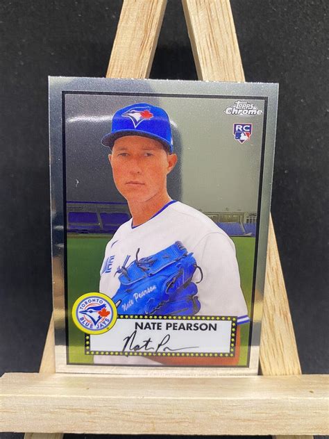 Topps Chrome Platinum Anniversary Nate Pearson Rc Toronto Blue