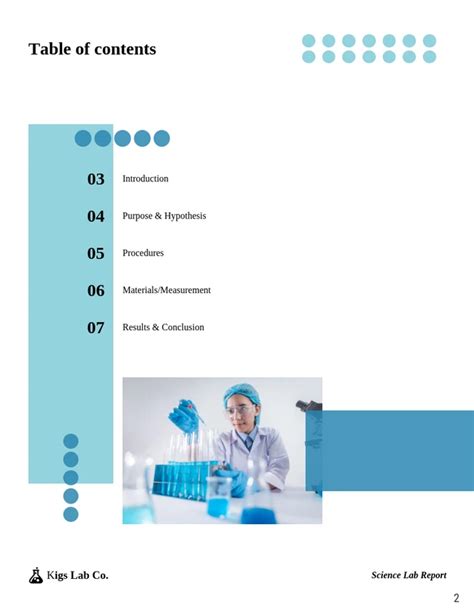 Lab Report Template Venngage