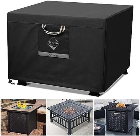 Amazon BALI OUTDOORS 32 Inch Square Patio Fire Pit Table Cover