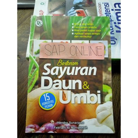 Jual Buku Bertanam Sayuran Daun Dan Umbi Hendro Sunarjono Original