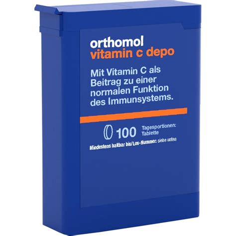 Orthomol Vitamin C Depo 100 Stück PZN 1247300 Email Apotheke Dr