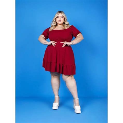 Vestido Ciganinha Plus Size Shopee Brasil