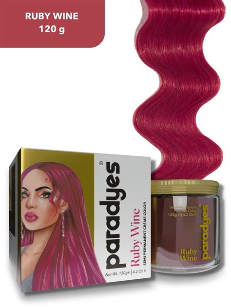 Buy Paradyes Ammonia Free Semi Permanent Hair Color 120g Ruby Wine
