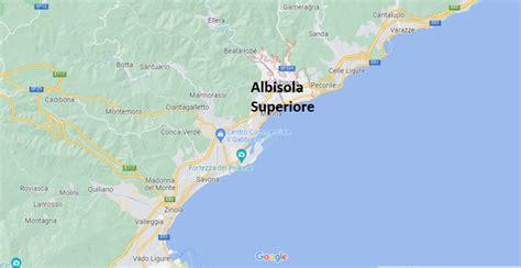 Dove Si Trova Albisola Superiore Italia Mappa Albisola Superiore