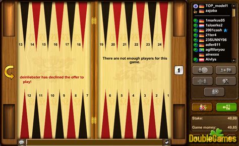 Backgammon Online Multiplayer Spiel