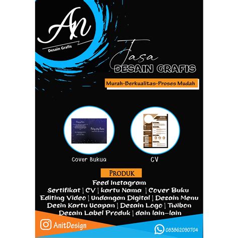 Jual Jasa Desain Grafis Banner Daftar Menu Cv Dan Lain Lain