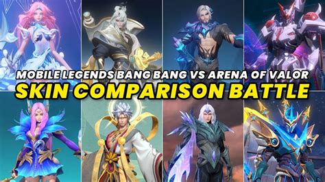 Mobile Legends Bang Bang Vs Arena Of Valor Latest Skin Comparison In