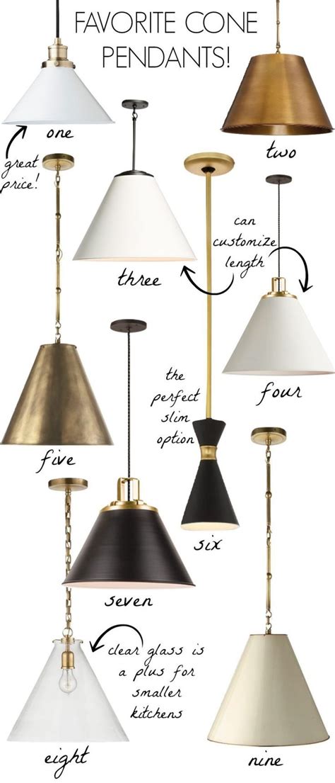 Cone Pendant Lights My Favorite Finds Kitchen Pendant Lighting