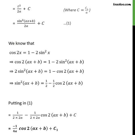 Ex 7 2 5 Integrate Sin Ax B Cos Ax B Teachoo