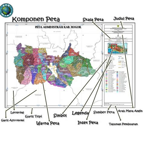 Komponen Komponen Peta Materi Geografi Sma
