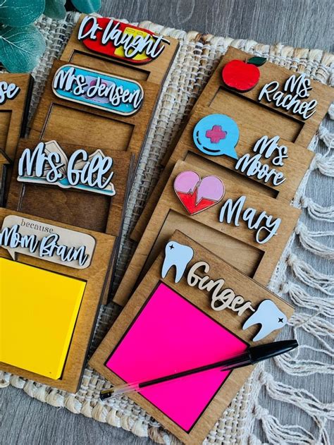 Sticky Note Pad Holder SVG Bundle Of 16 Note Pad Holders SVG Etsy En