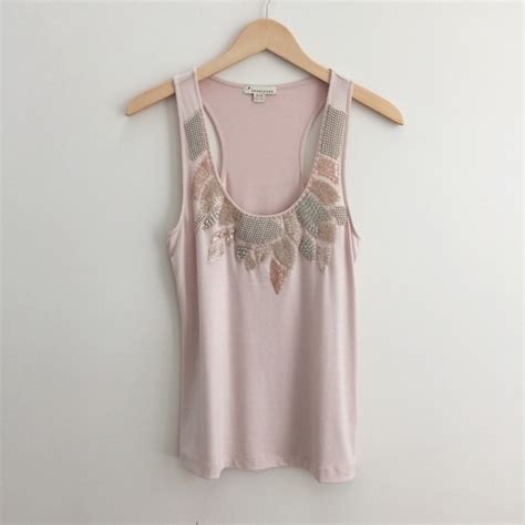 Forever Tops Embellished Nude Tank Poshmark