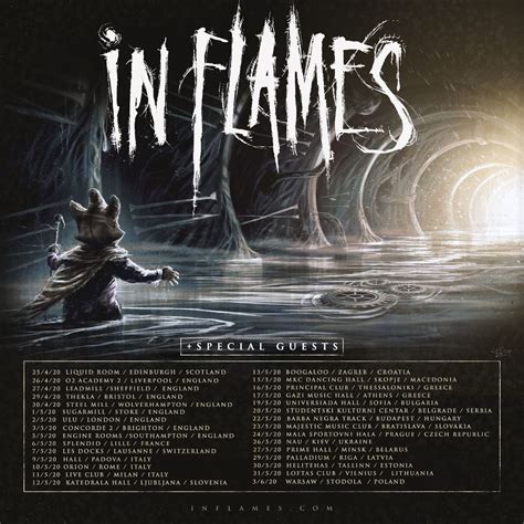 In Flames K Ndigen Europatournee Im Fr Hsommer An Metal De