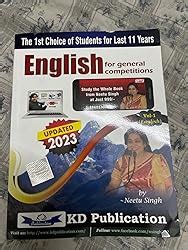 NEETU SINGH ENGLISH FOR GENERAL COMPETITIONS VOL 1 IN ENGLISH NEW