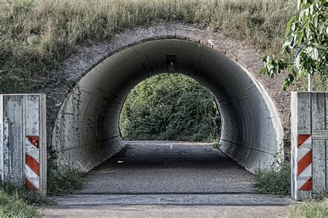 Bike Path Tunnel Walk Free Photo On Pixabay