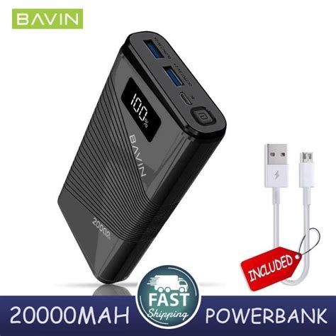 Original Bavin PC151S 20000mAh Powerbank Fast Charging With LED Lazada PH