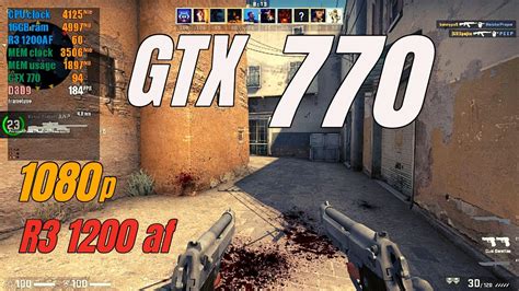 Counter Strike Global Offensive GTX 770 Ryzen 3 1200AF 1080p