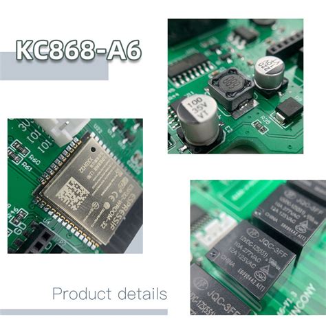 ESP32 6 Channel Relay Module KC868 A6 Smart Home Automation KinCony