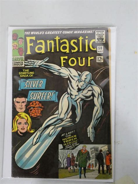 Fantastic Four Comic Book 50 Silver Surfer Vs Galactus 1155 On Dec