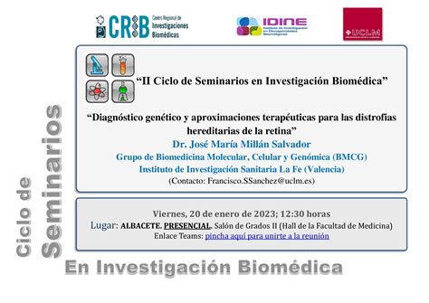 II ciclo de Seminarios en Investigación Biomédica organizados por el