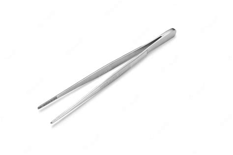 Premium Photo Medical Tweezers On A White Background