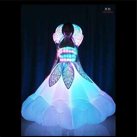 Tc 179 Inflatable Led Women Dress Full Color Led Light Dance Led