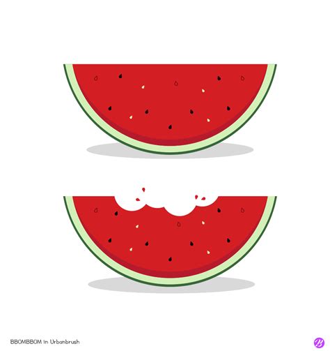 수박 일러스트 Ai 무료다운로드 Free Watermelon Illustration Urbanbrush