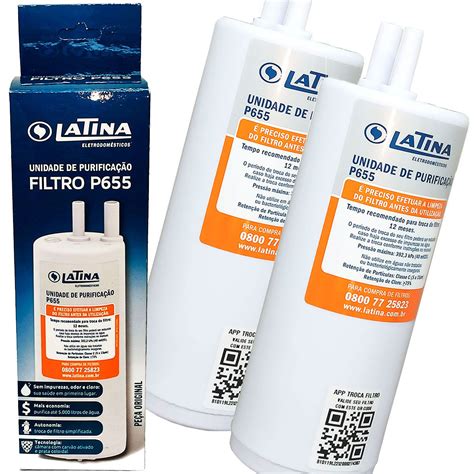 Kit 2 Refil Vela Latina Original Purificador Agua P635 P655 Mineralizer