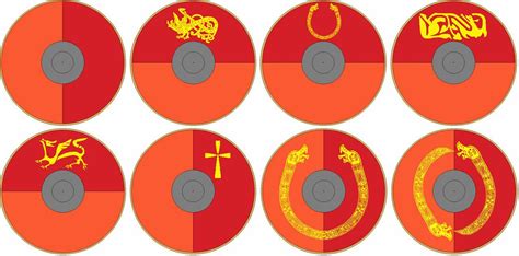 Anglo Saxon Shields based on historical anglo saxon dragon/beast ...