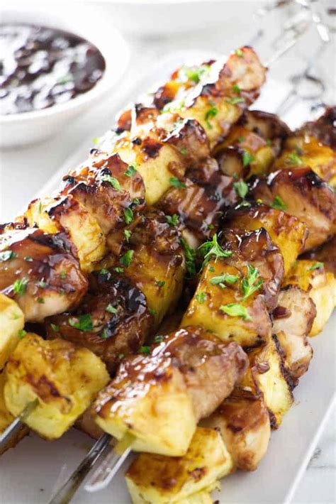 Grilled Pineapple Chicken Kabobs Savor The Best