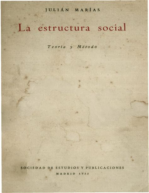 La estructura social teoría y método