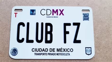 Placas Para Moto Personalizadas 10x15cm Aluminio En Venta En Zapopan