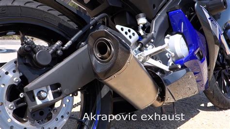 2014 Yamaha MT 125 YZF R125 AKRAPOVIC Exhaust Sound YouTube