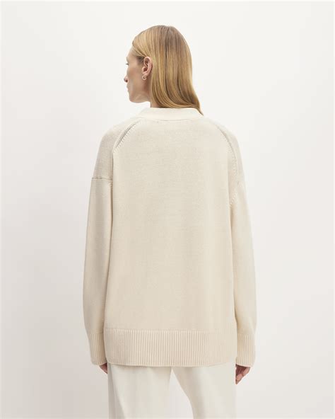 The Organic Cotton Cardigan Canvas Everlane