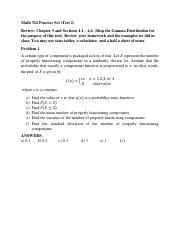 MATH 324 TEST 2 Study Guide SOLUTION AND ANSWERS Pdf Math 324