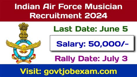 Indian Air Force Musician Recruitment Check Salary Details