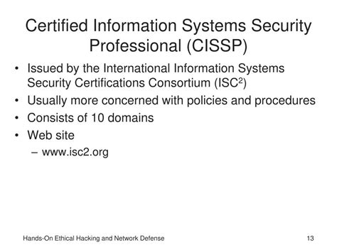 Ppt Hands On Ethical Hacking And Network Defense Powerpoint