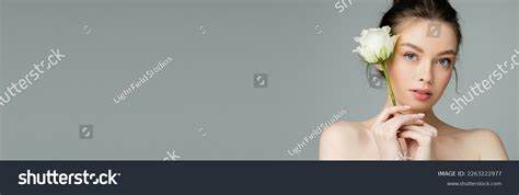 Charming Woman Perfect Skin Naked Shoulders Stock Photo Shutterstock