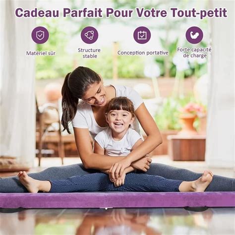 Poutre de Gymnastique Pliable Poutre dEquilibre Balance Équipement de