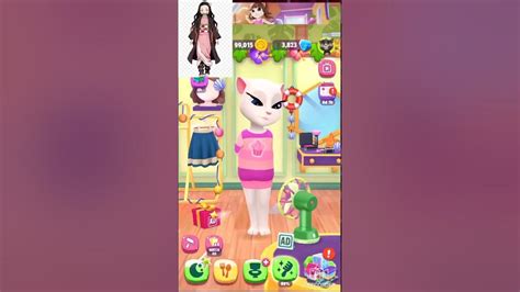 My Talking Angela Dress Up Nezuko Youtube