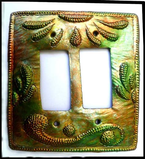 Metal Switch Plate Sizes Iridescent Metal Light Etsy Decorative