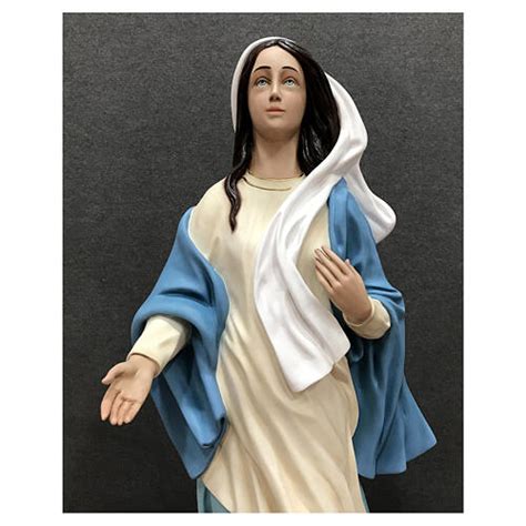 Statue of Our Lady of Nazareth painted fibreglass 110 cm | online sales on HOLYART.co.uk