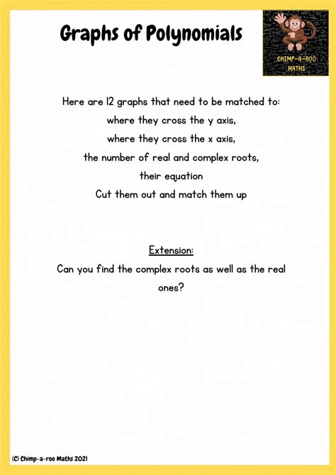 Graphs of Polynomials | Teaching Resources