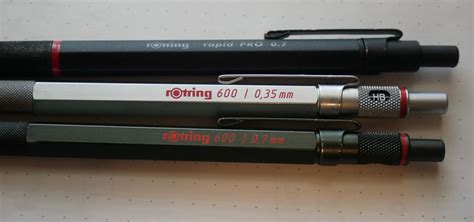 Comparison: Rotring 600 vs. Rotring Rapid Pro