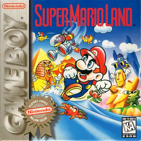 Super Mario Land 1989 Game Boy Box Cover Art Mobygames