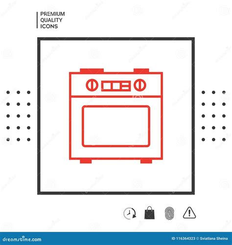 Icono Linear De La Estufa De Cocina Ilustraci N Del Vector