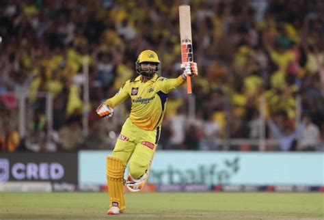 Ravindra Jadeja Recreates Iconic Ipl Win Celebration