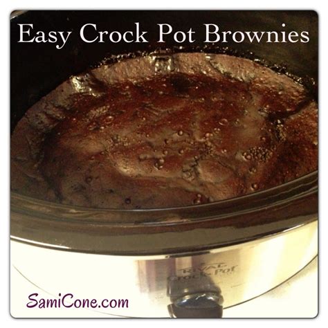 Easy Crock Pot Brownie Recipe