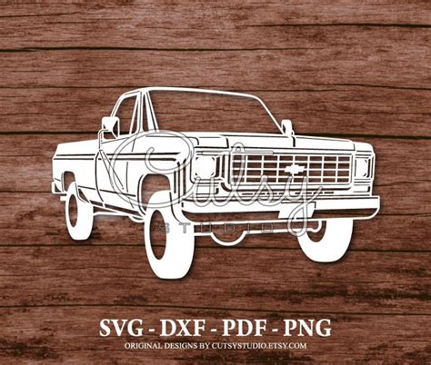 Svg Chevrolet C 10 Pickup Truck Grill Silhouette Cut Files Etsy Artofit